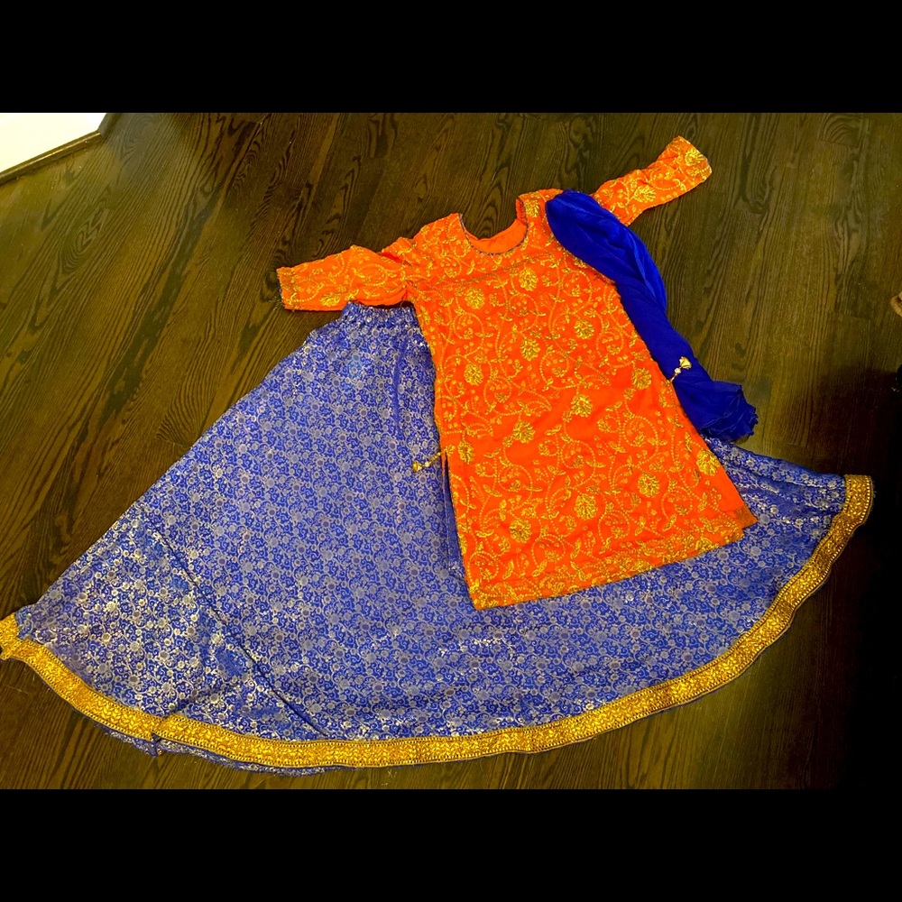 Mehndi outfit for kids ages 10-12